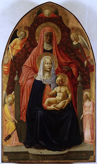 The Madonna and Child with St Anne Masaccio
